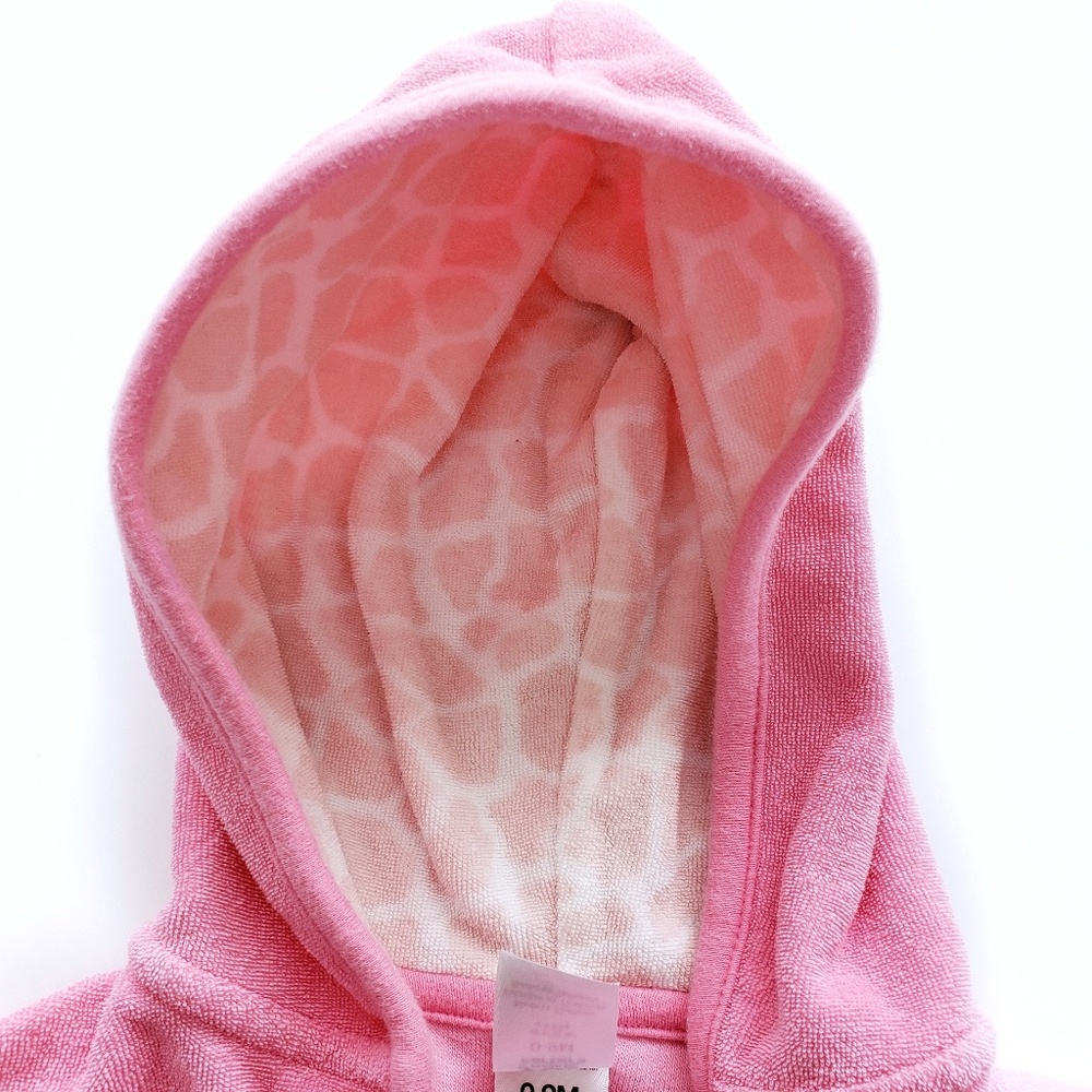 Carter's Baby Girl Pink Giraffe Bathrobe (NWOT) - Picture 4 of 8